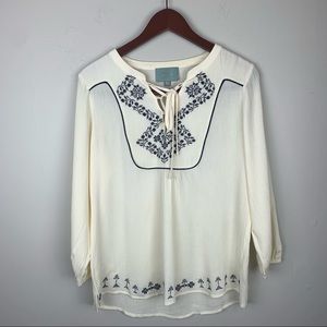 Skies Are Blue peasant top